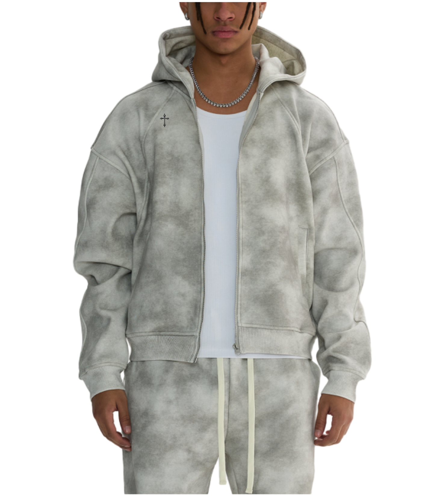 Dirty Washed Zip-up