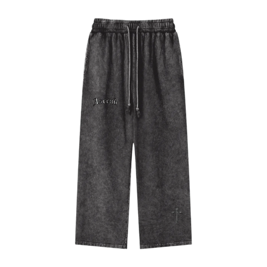 Soldier Of God | Acid Wash Straight Leg Sweats